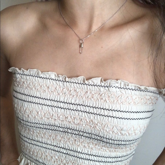 Ruched Striped Tube Top! - Picture 3 of 5